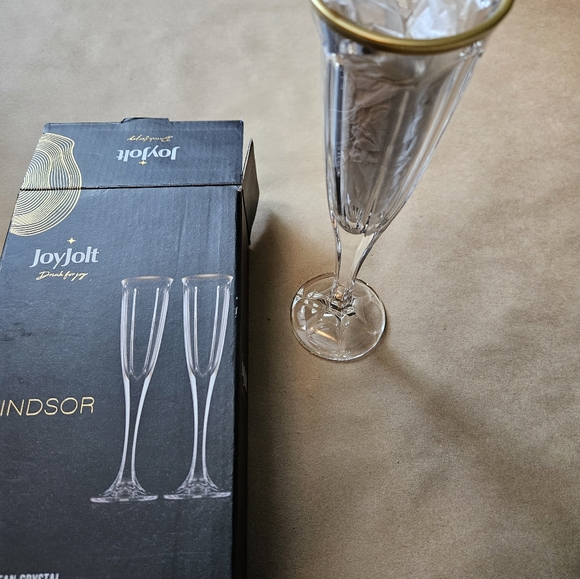 Windsor European Crystal Champain glasses - Picture 2 of 6